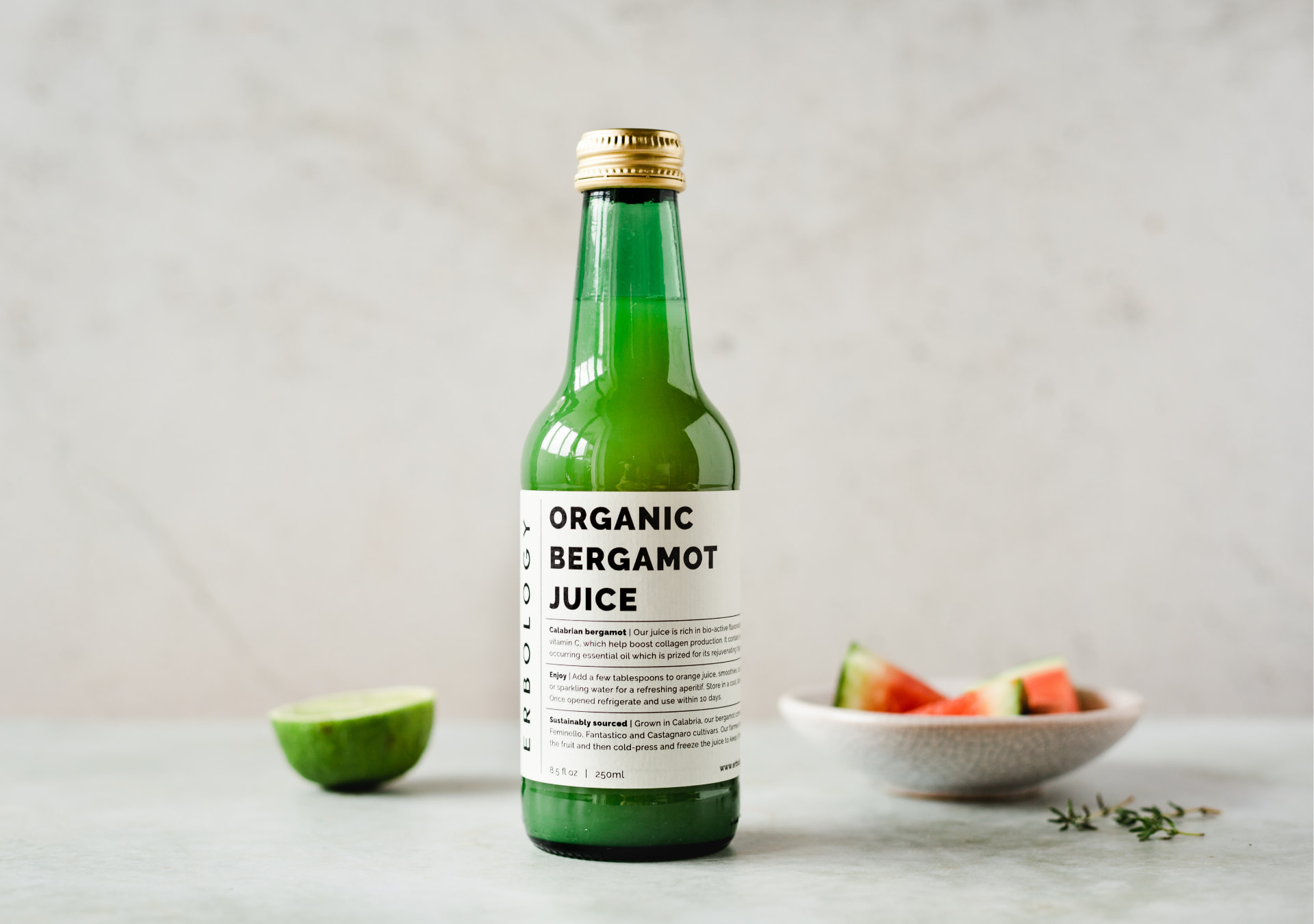 Jus de Bergamote 100% Bio, Directement de la Ferme en Italie - Erbology
